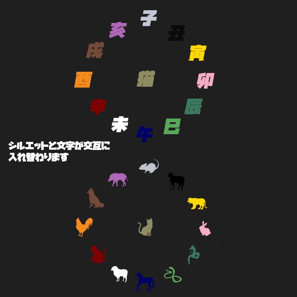 十三干支素材セット