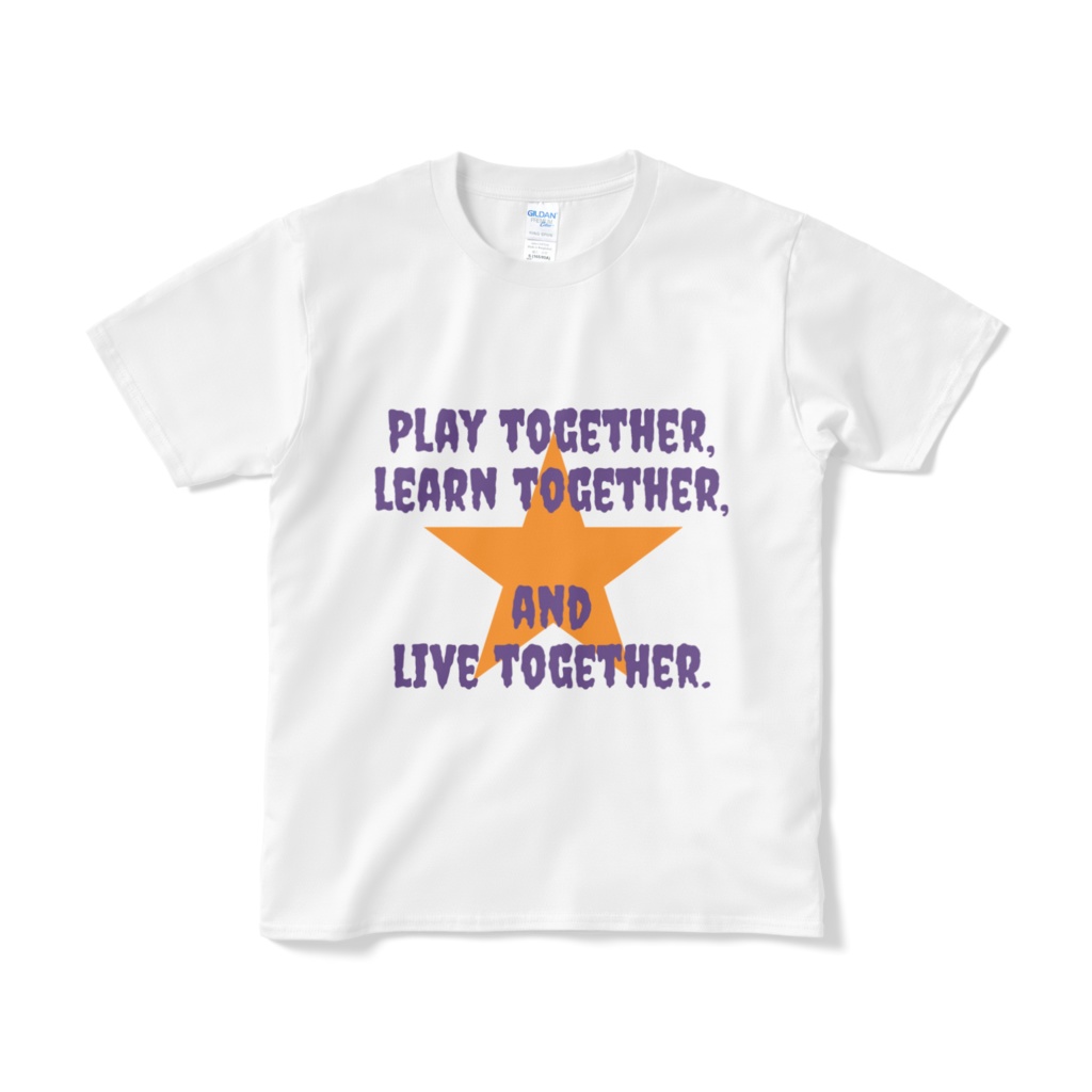 ハロウィンカラーのメッセージTシャツ