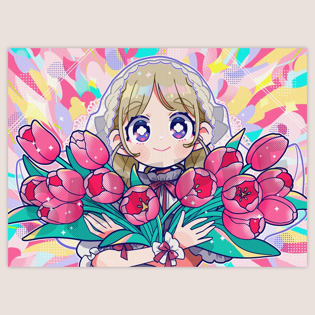 アートキャンバス（チューリップ）