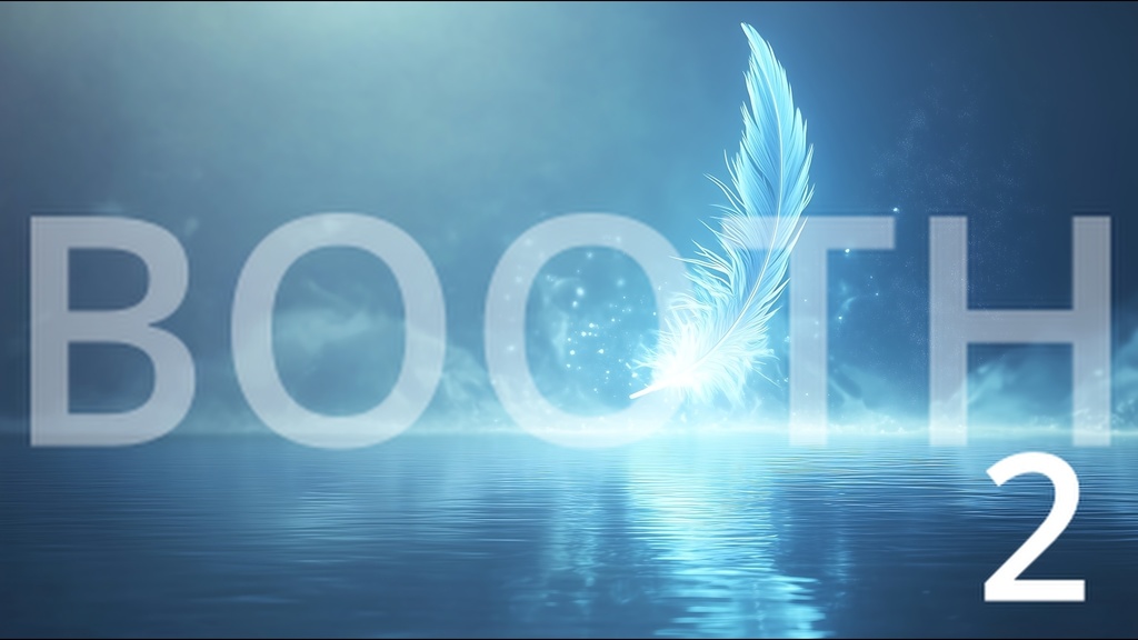 光と水に浮かぶ幻想的な羽根素材集 Vol.2|超高解像度8736×4896px|10枚+シークレット2枚