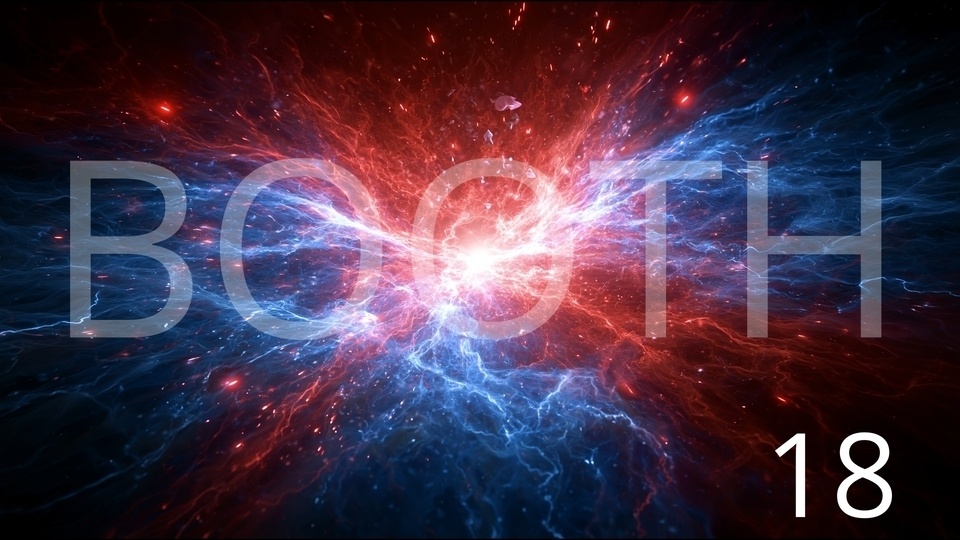赤青エネルギー背景素材|MV・サムネ・TRPG対応|20種×2サイズ / Red & Blue Energy Background Pack