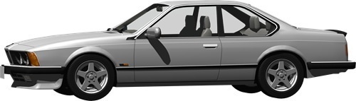 ＢＭＷ635背景透明切り抜き画像　2003