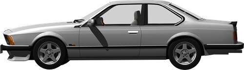 ＢＭＷ635背景透明切り抜き画像　2004