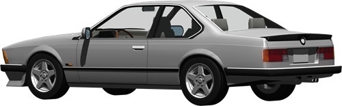 ＢＭＷ635背景透明切り抜き画像　2006