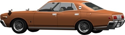 330グロリア背景透明切り抜き画像　2005