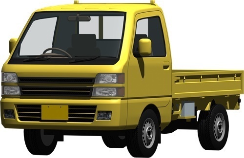 軽トラック背景透明切り抜き画像　4000