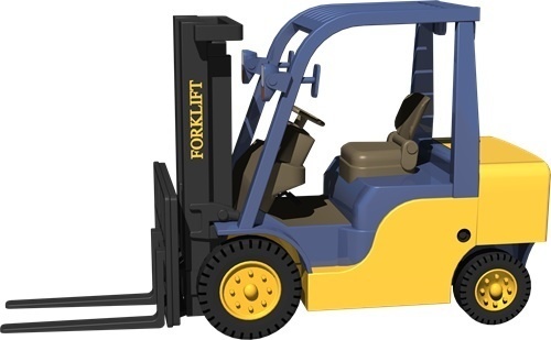 フォークリフト背景透明切り抜き画像　3003
