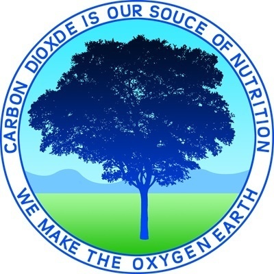 Tシャツ白 樹木と二酸化炭素2