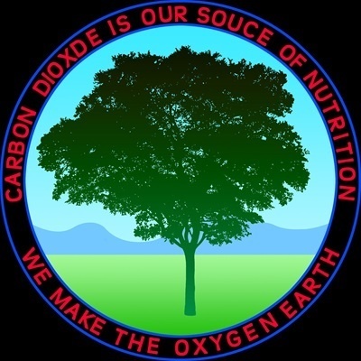 Tシャツ黒 樹木と二酸化炭素1