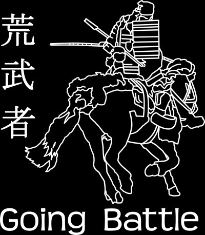 Tシャツ黒 荒武者 日英