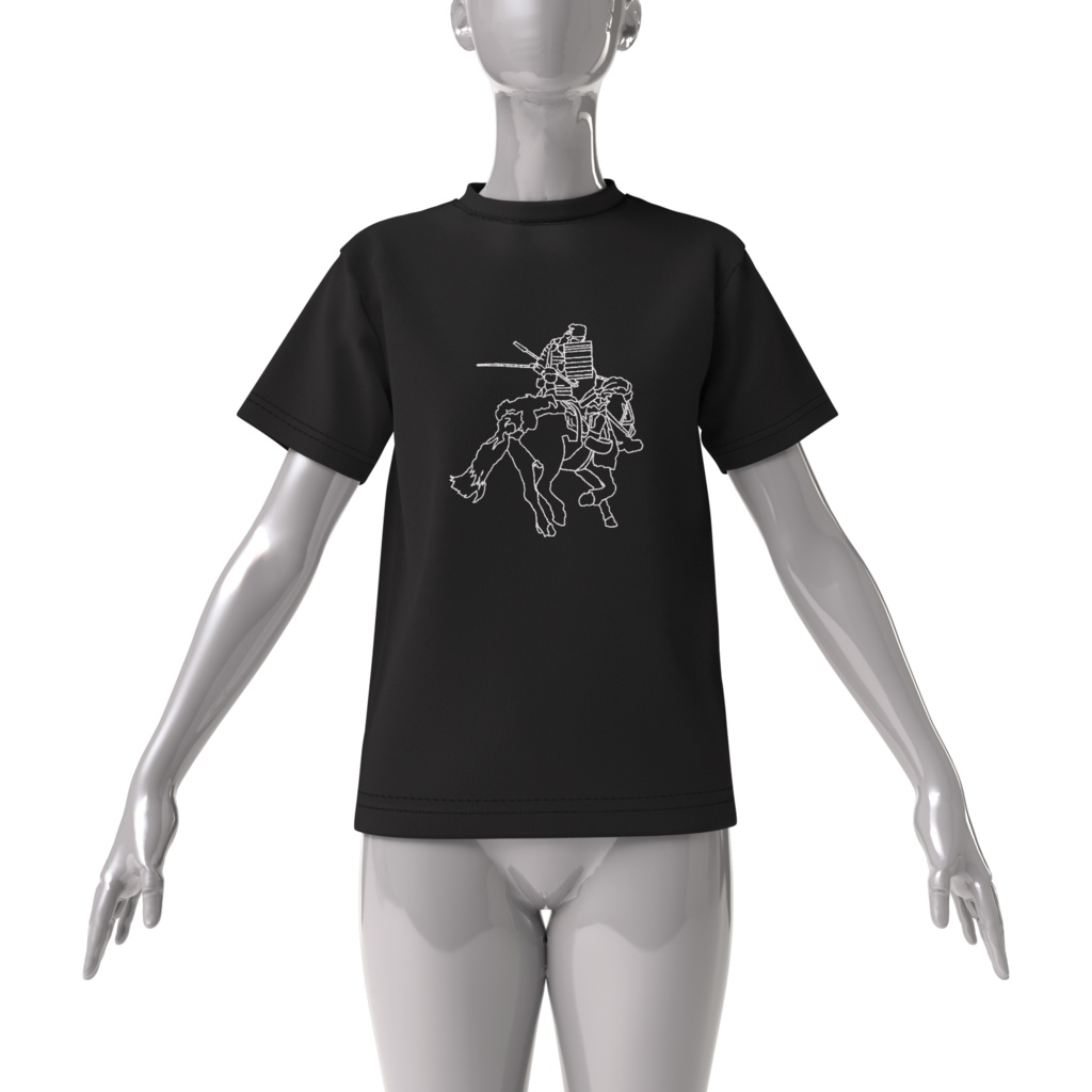 Tシャツ黒 荒武者