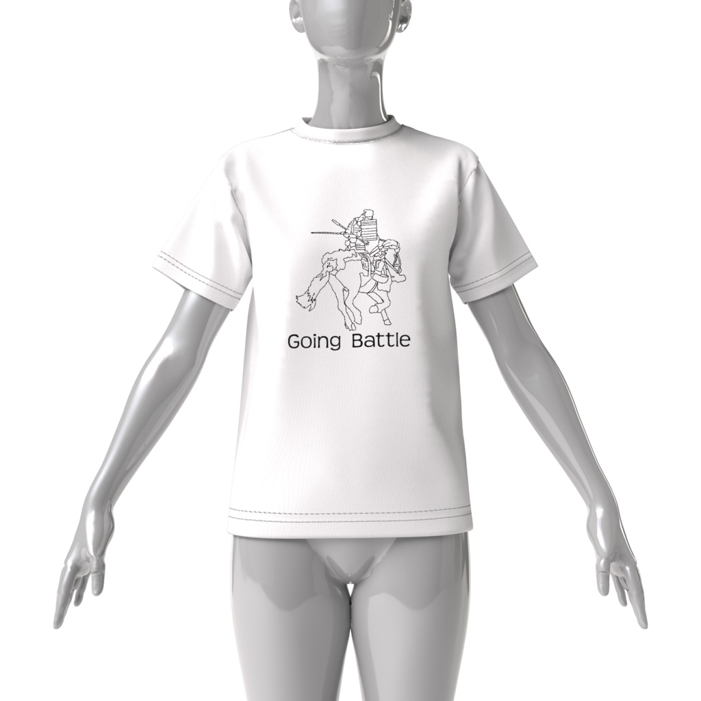 Tシャツ白 荒武者 英