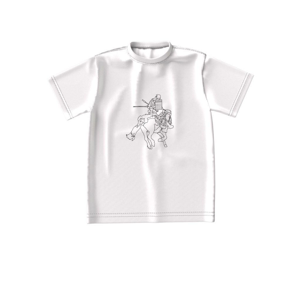 Tシャツ白 荒武者