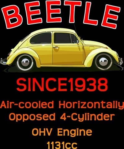 Tシャツ黒 ビートル