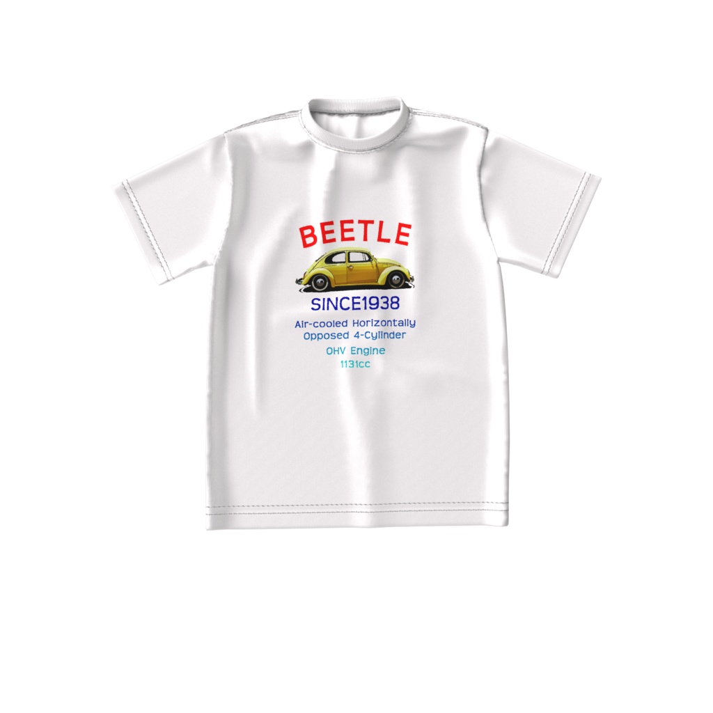 Tシャツ白 ビートル