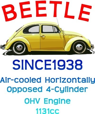 Tシャツ白 ビートル