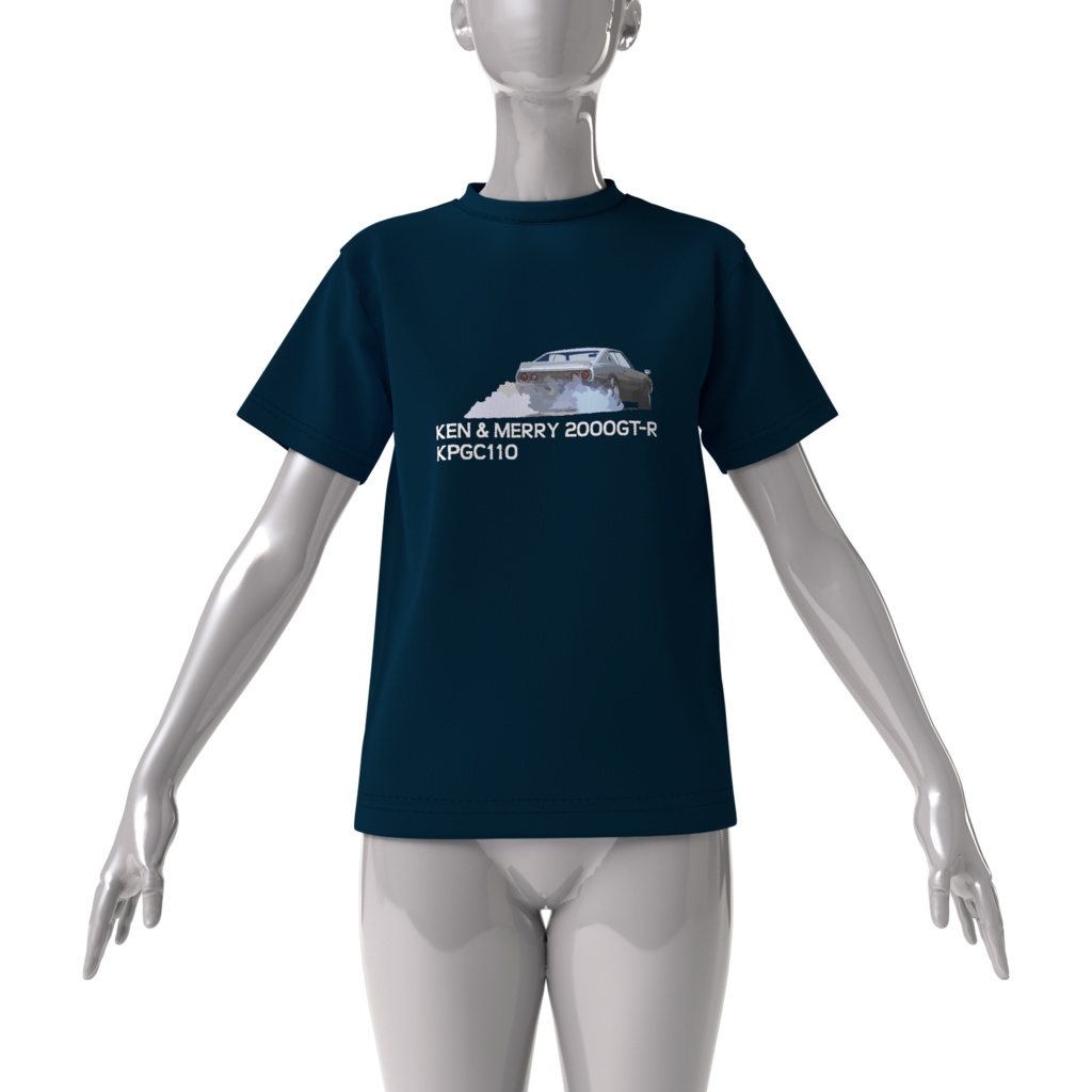 Tシャツ紺 ケンメリ発進