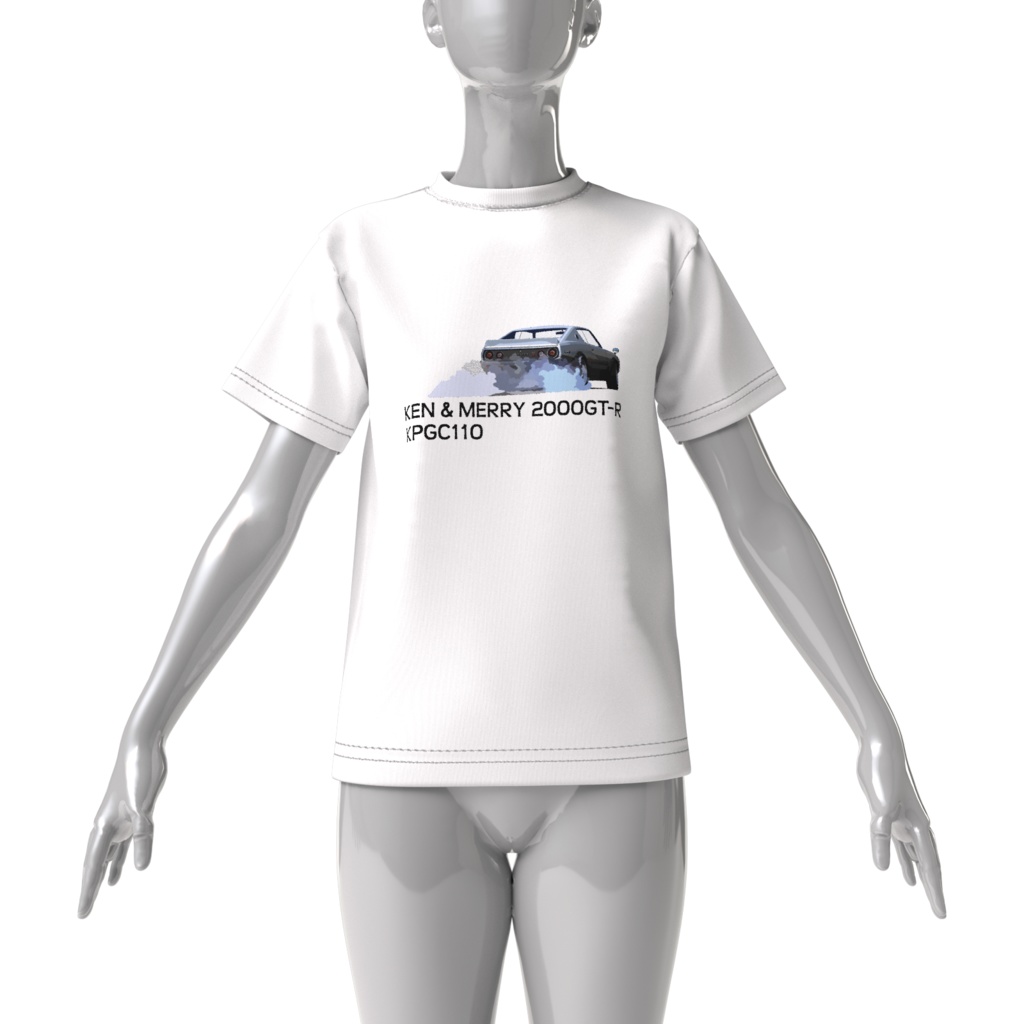 Tシャツ白ケンメリ発進