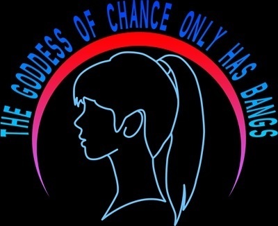 Tシャツ紺 チャンスの女神は前髪しかない