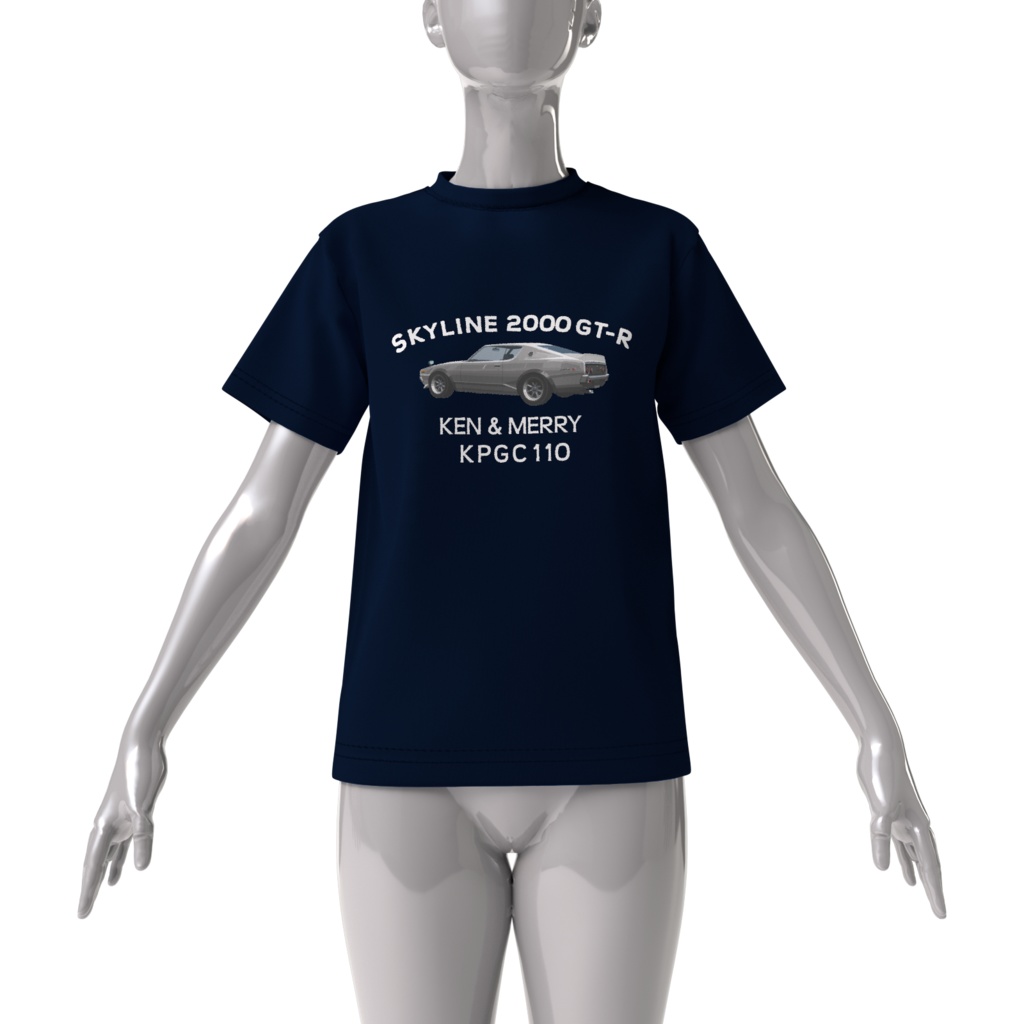 Tシャツ紺 ケンメリ2