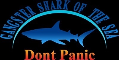 Tシャツ紺 海のギャング鮫