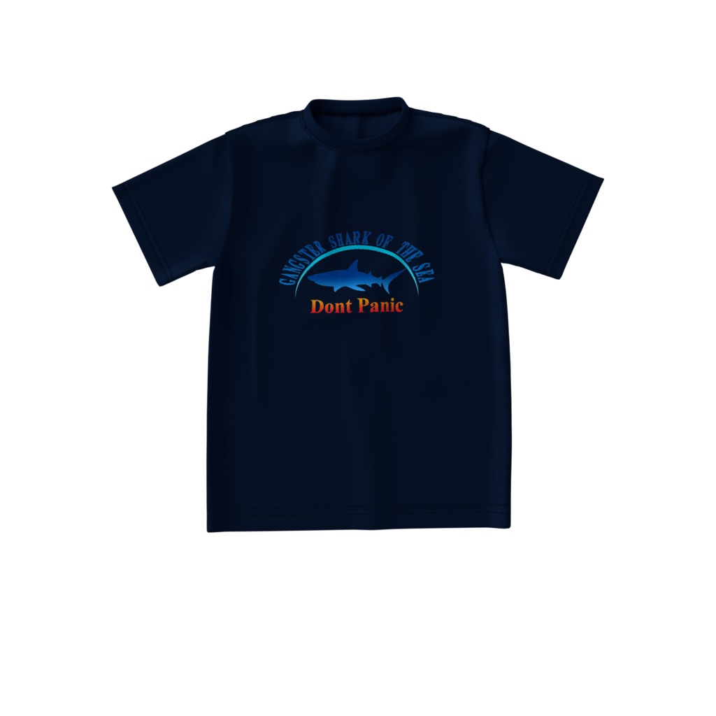 Ｔシャツ紺 海のギャング鮫