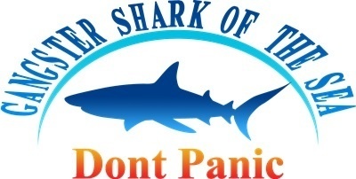 Tシャツ白 海のギャング鮫