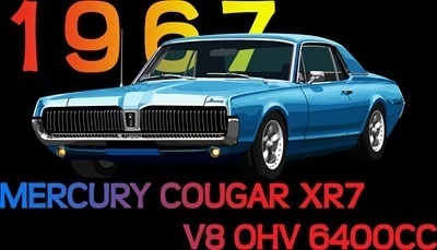 Tシャツ紺クーガーXR7