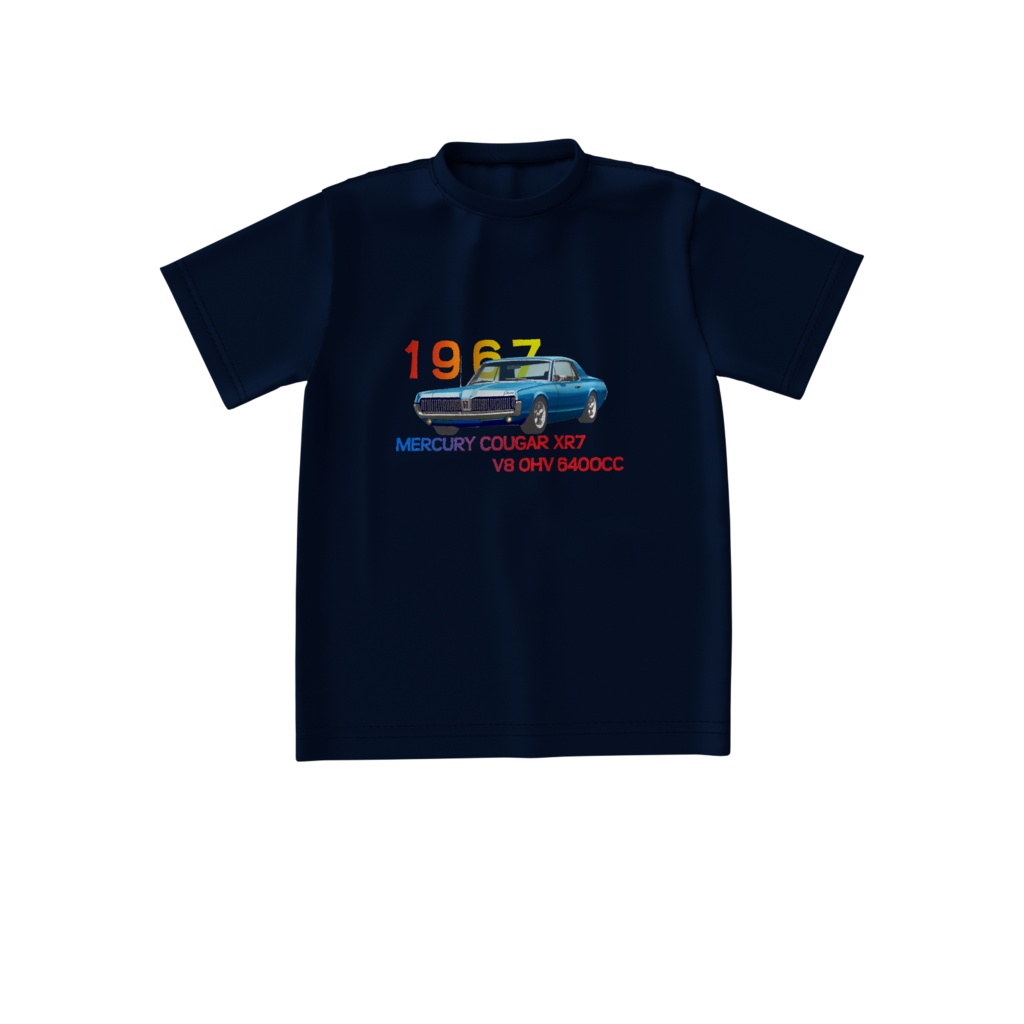 Ｔシャツ紺クーガーXR7