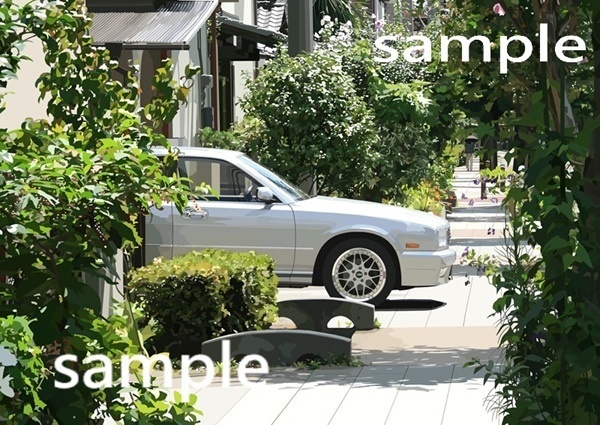 緑の中に佇むＹ32グランツーリスモ