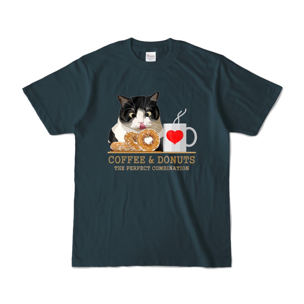 コーヒーとドーナッツと猫