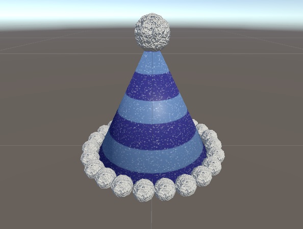 【3D】イベント帽子ポンポン(青)