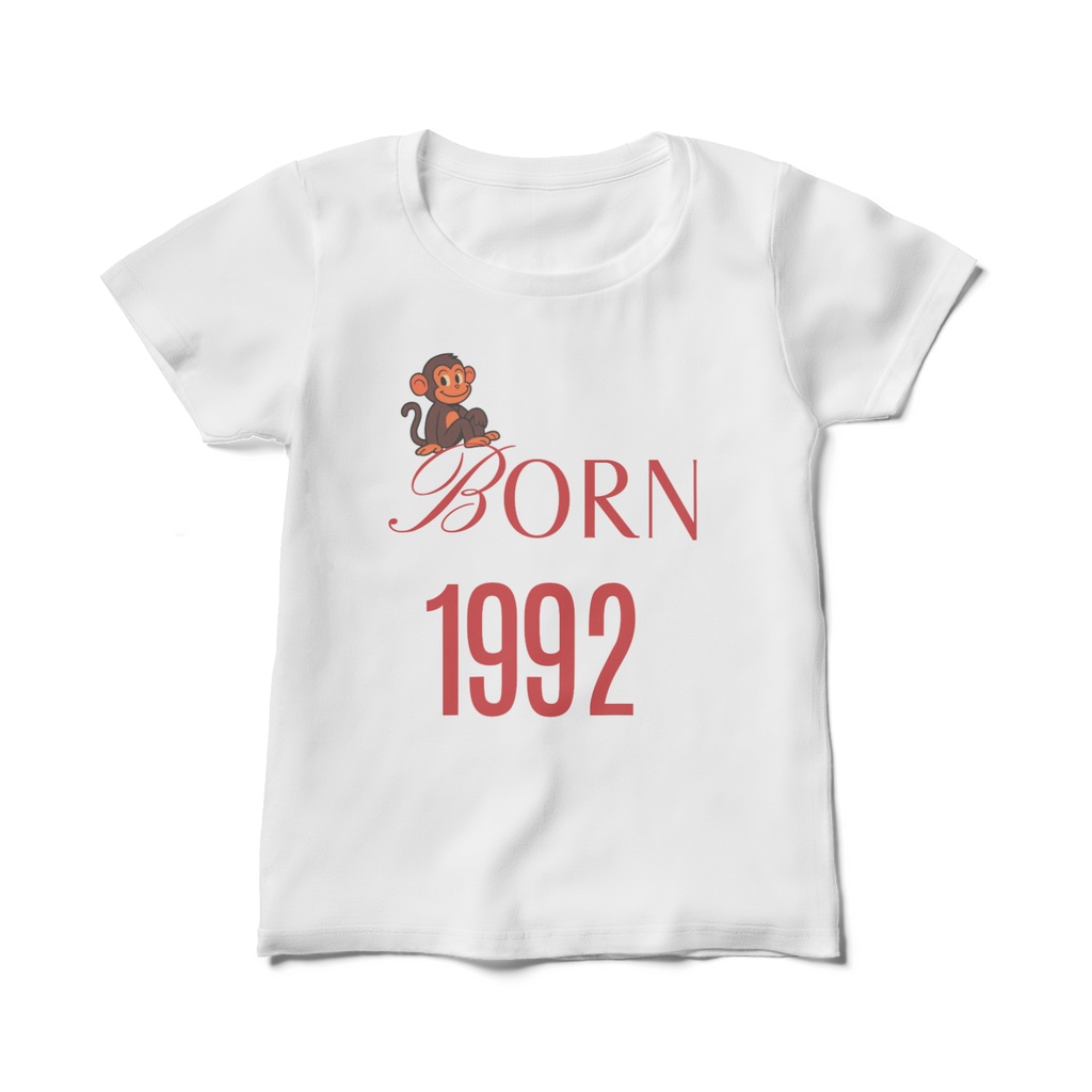 BORN 1992 Tシャツ｜生まれ年デザイン メンズ・レディース