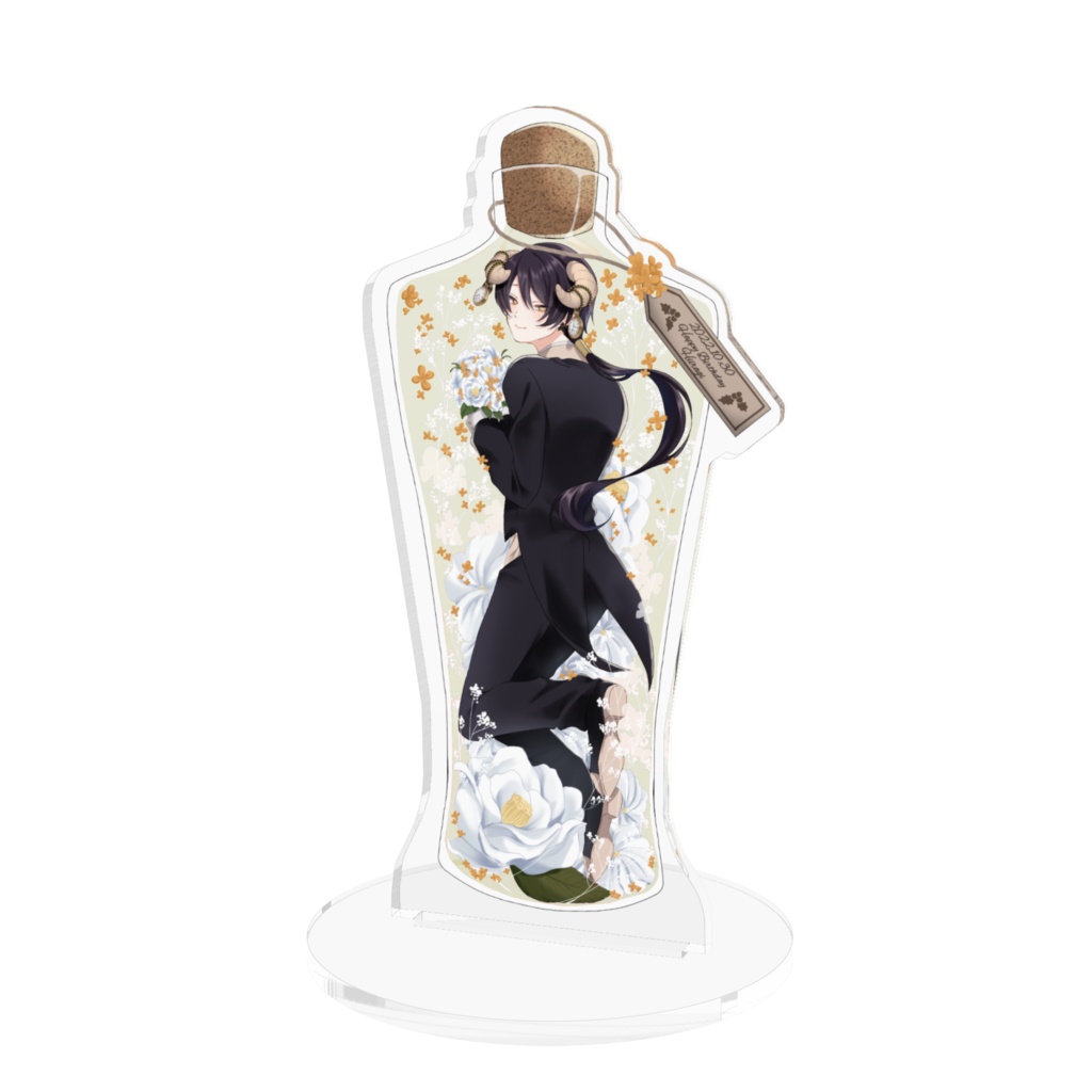 ハーバリウムアクリルフィギュア(柊)