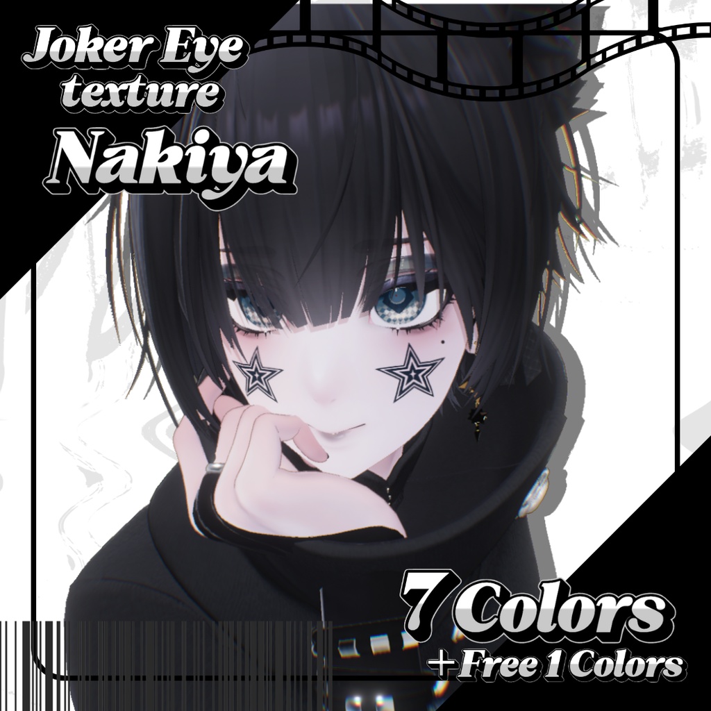 【無料あり】♦️🃏Joker Eye&Make texture🃏🖤【4アバター対応】