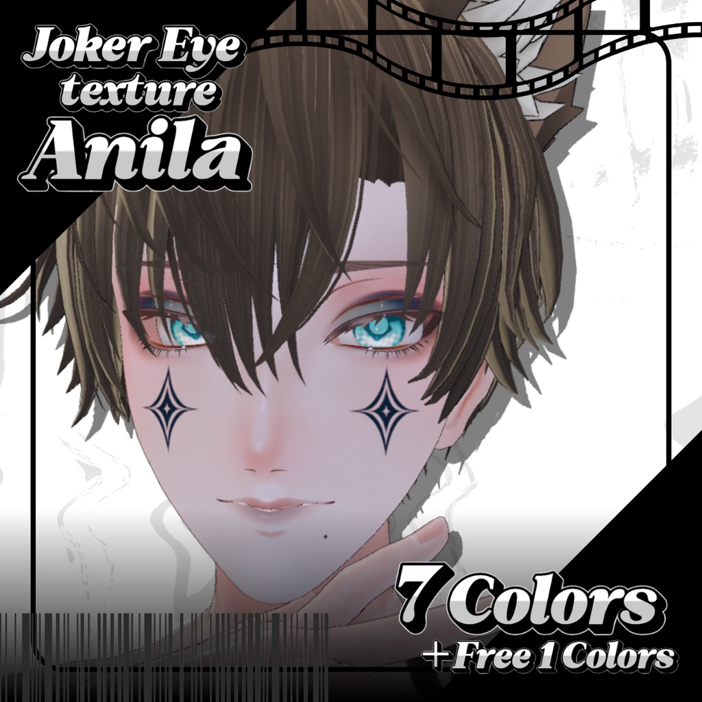 【無料あり】♦️🃏Joker Eye&Make texture🃏🖤【4アバター対応】