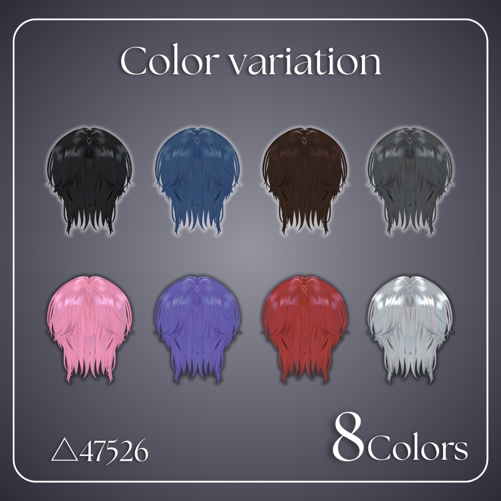 Natural Centerpart【8 Colors】