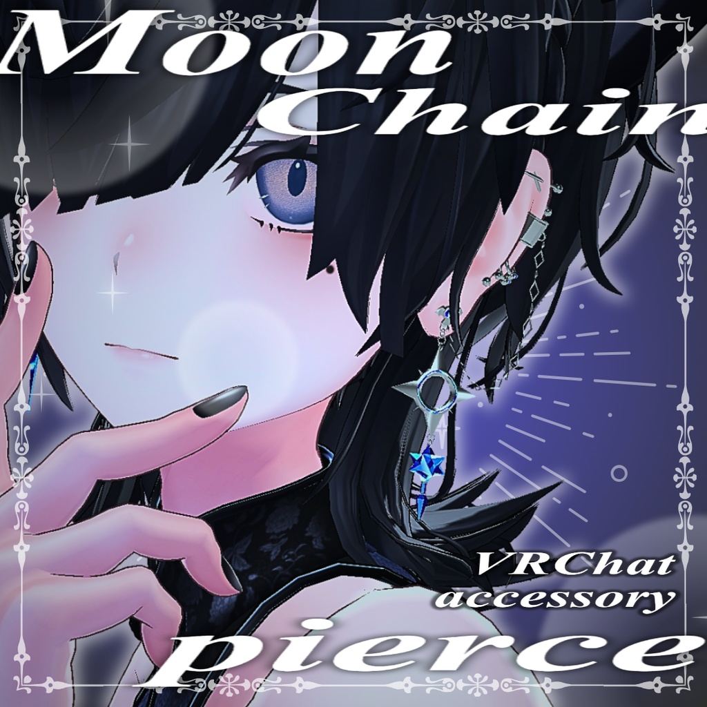 Moon Chain pierce【8colors】
