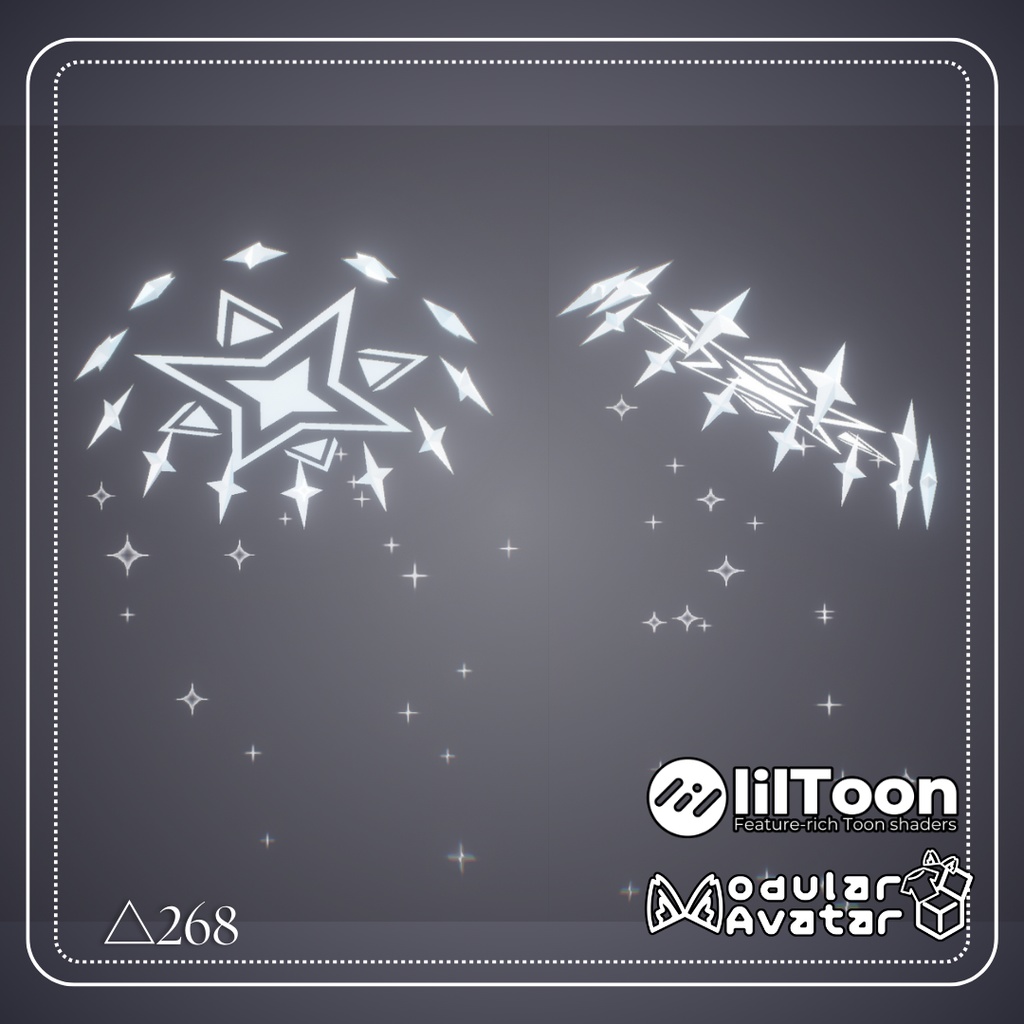 【MA設定済】💠Star Shower Halo💠【全アバター対応】