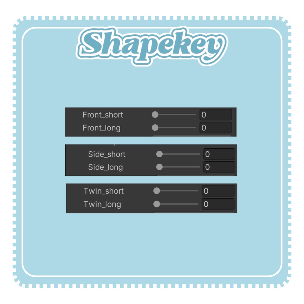 【VRChat想定】✨Shining Twin✨【8colors】