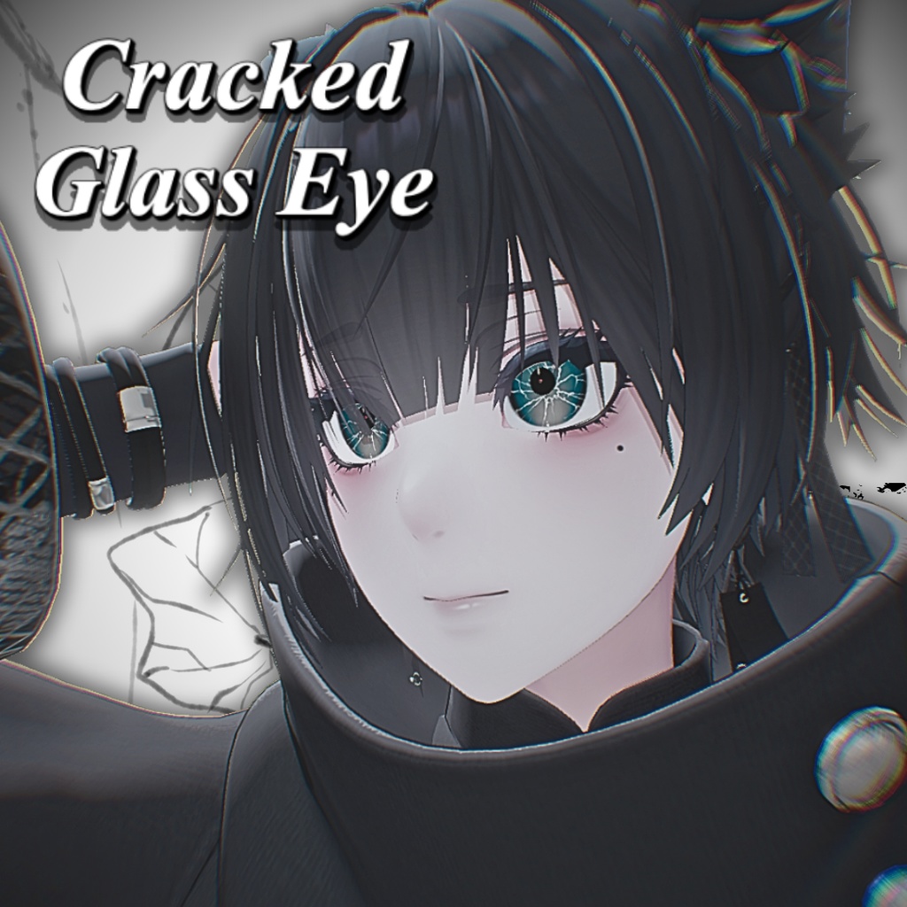【6アバター対応】Cracked Glass Eye texture【8 color】
