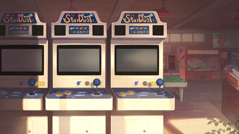 【オーバーレイ・配信背景】役目を終えたゲームセンター