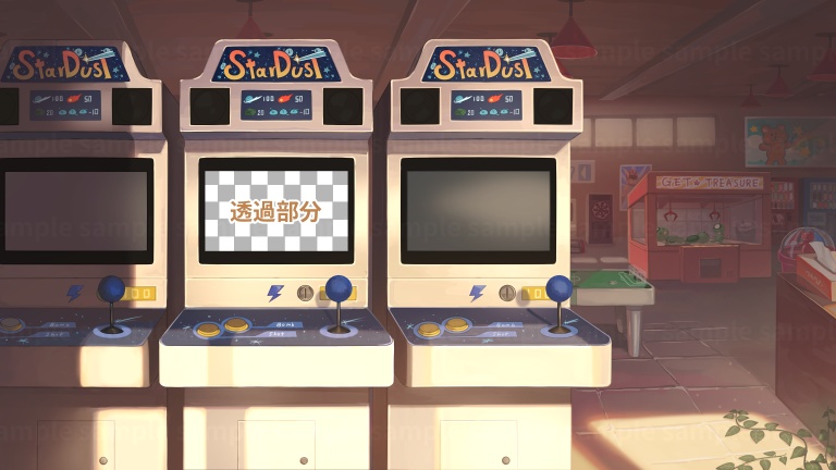 【オーバーレイ・配信背景】役目を終えたゲームセンター