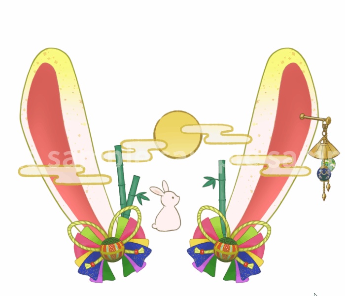 【Live2Dアイテム】お月見うさみみ【VTS,nizimaLIVE】