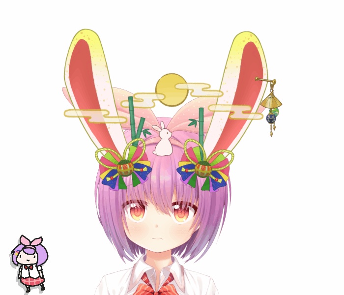 【Live2Dアイテム】お月見うさみみ【VTS,nizimaLIVE】