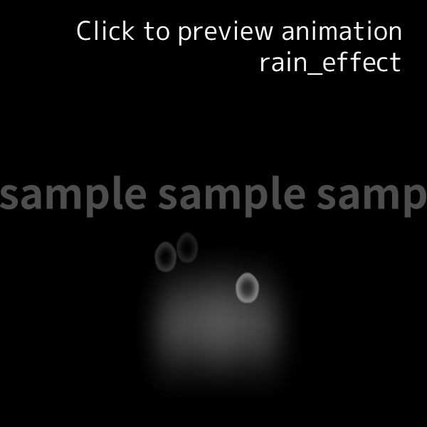 【Live2Dアイテム】体に当たる雨セット/ Rain Effects set【VtubeStudio】