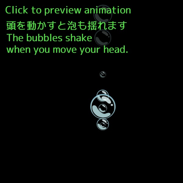 【Live2D Item】水中の呼吸の泡 Breathe Underwater【VTS】