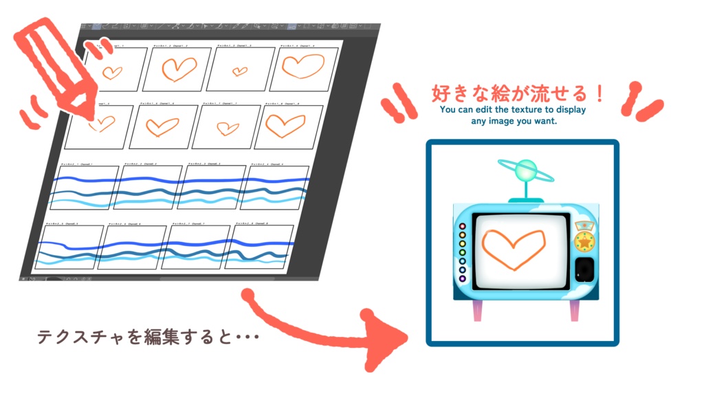 【Live2D ITEM】空と海のテレビ TV【VTS】