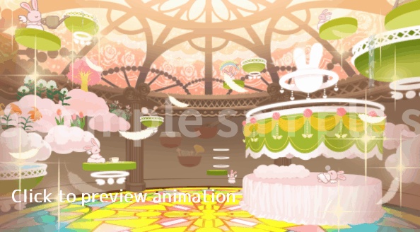 【動く背景 Animated background】天使うさぎのベッドルーム Angel Bunny's Bedroom【Live2D item/MP4/JPG&PNG】