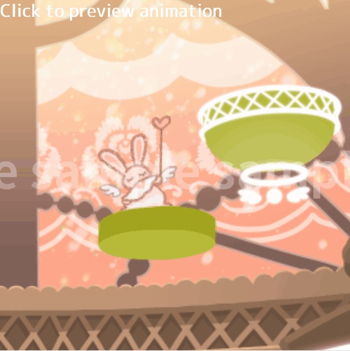 【動く背景 Animated background】天使うさぎのベッドルーム Angel Bunny's Bedroom【Live2D item/MP4/JPG&PNG】